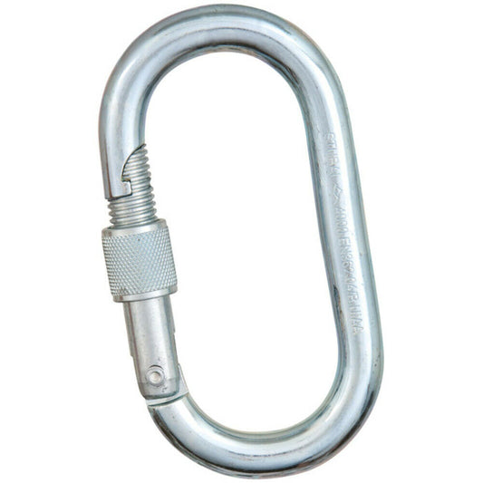 Stubai Oval Steel Screw Gate Carabiner